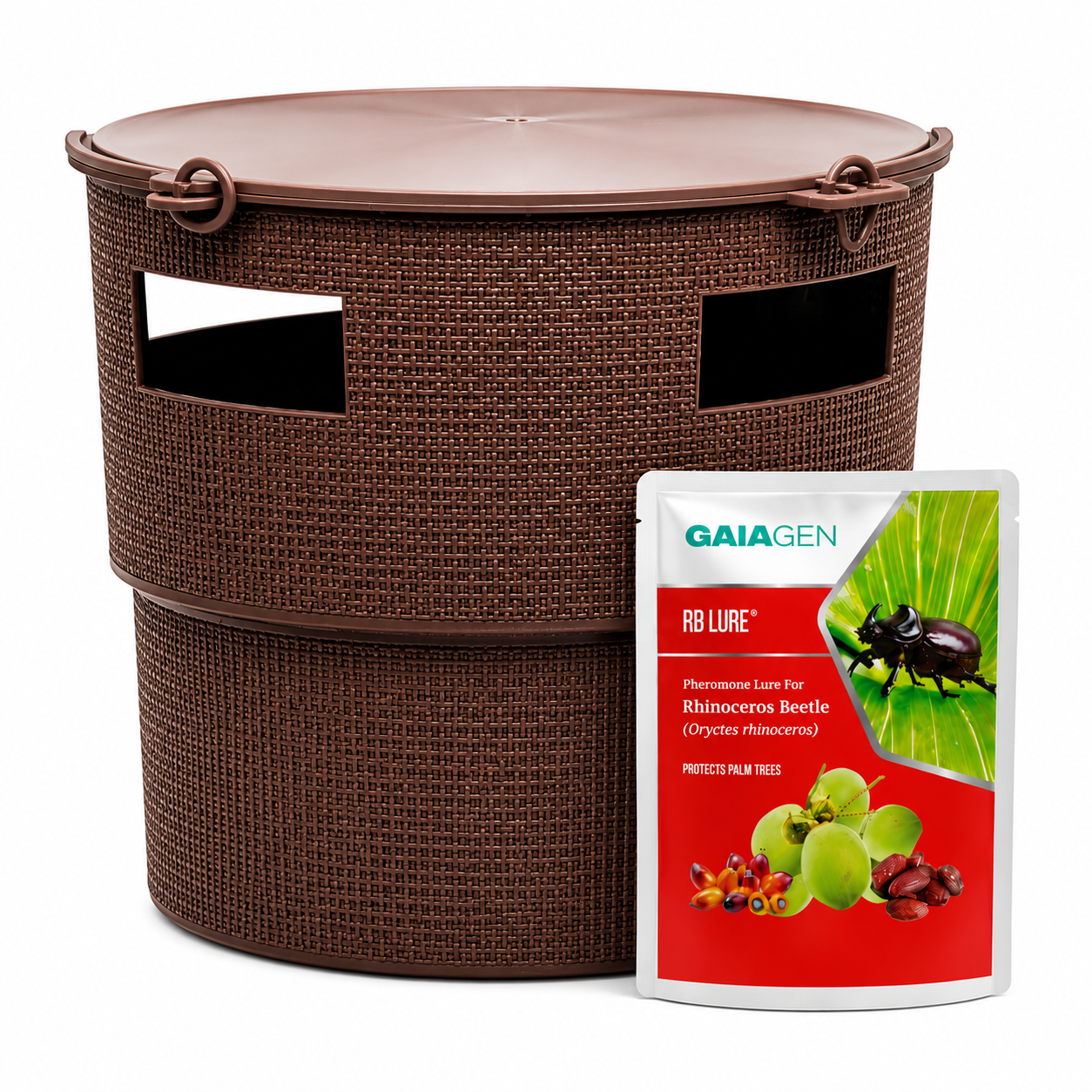 Farmer Bench Coconut Rhinoceros Beetle Trap Kit (Trap + Lure)